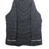 REEBOK Womens Parka Coat Black Hooded L