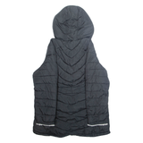 REEBOK Womens Parka Coat Black Hooded L