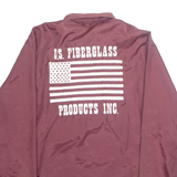 HOLLOWAY Mens Jacket Maroon USA XL