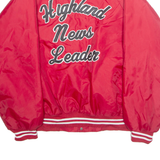 HARTWELL Mens Varsity Jacket Red USA XL