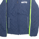 NFL Womens Quilted Jacket Blue USA L