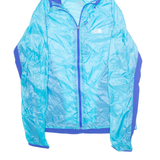 THE NORTH FACE Womens Rain Jacket Blue Nylon Hooded M