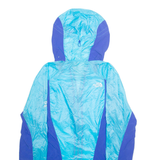 THE NORTH FACE Womens Rain Jacket Blue Nylon Hooded M