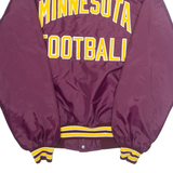 BUTWIN Mens Varsity Jacket Purple Nylon USA XL