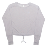 UNDER ARMOUR Cropped Womens T-Shirt Purple Long Sleeve XS