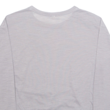 UNDER ARMOUR Cropped Womens T-Shirt Purple Long Sleeve XS