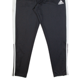 ADIDAS Mens Track Pants Black Skinny XL W34 L29