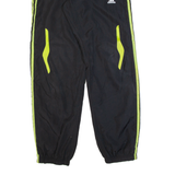 ADIDAS Lined Mens Track Pants Black Tapered S W26 L31