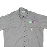 CARHARTT Mens Worker Shirt Grey 2XL