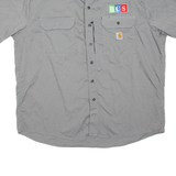 CARHARTT Mens Worker Shirt Grey 2XL