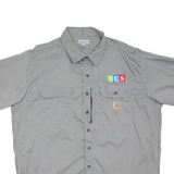 CARHARTT Mens Worker Shirt Grey 2XL