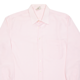 Womens Plain Shirt Pink Long Sleeve M