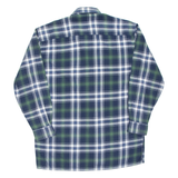EXPLORER Mens Flannel Shirt Green Check Long Sleeve L