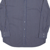 BOSS Mens Shirt Blue Striped Long Sleeve L