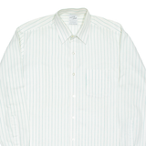 SUPER N STAR Mens Shirt White Striped Long Sleeve XL