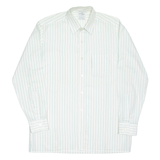 SUPER N STAR Mens Shirt White Striped Long Sleeve XL
