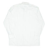 SUPER N STAR Mens Shirt White Striped Long Sleeve XL