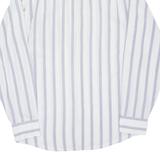 DKNY Mens Shirt Blue Striped Long Sleeve S