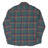 PIERRE CARDIN Mens Shirt Green Check Long Sleeve L