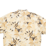 BERMUDA BAY Mens Hawaiian Shirt Beige Floral XL