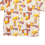 CROFT & BARROW Mens Shirt Beige Crazy Pattern L