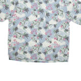 COLUMBIA Mens Hawaiian Shirt Blue Floral 2XL