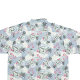 COLUMBIA Mens Hawaiian Shirt Blue Floral 2XL