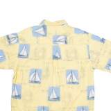 PURITAN Mens Shirt Yellow Crazy Pattern L