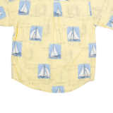PURITAN Mens Shirt Yellow Crazy Pattern L