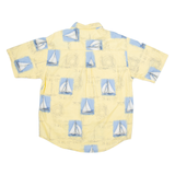PURITAN Mens Shirt Yellow Crazy Pattern L