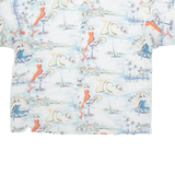 CLEARWATER OUTFITS Mens Shirt Blue Crazy Pattern XL