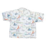 CLEARWATER OUTFITS Mens Shirt Blue Crazy Pattern XL