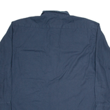 DICKIES Mens Worker Shirt Blue Long Sleeve XL