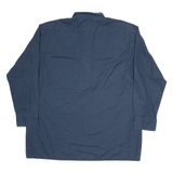 DICKIES Mens Worker Shirt Blue Long Sleeve XL