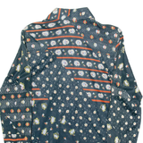 VAN HEUSEN Womens Shirt Black Floral Long Sleeve UK 8