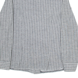 JANTZEN Womens Shirt Grey Striped Long Sleeve UK 16