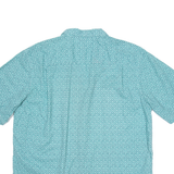 LL BEAN Mens Shirt Green Geometric L