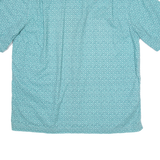 LL BEAN Mens Shirt Green Geometric L