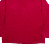 SPORTSWEAR Mens Plain Shirt Red Long Sleeve L