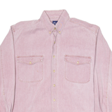 GAP Mens Plain Shirt Pink Long Sleeve L