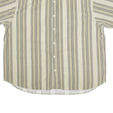 FADED GLORY Mens Shirt Brown Striped 2XL