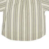 FADED GLORY Mens Shirt Brown Striped 2XL