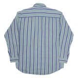 SARATOGA Mens Shirt Blue Striped Long Sleeve L