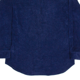 SEARS Mens Plain Shirt Blue Long Sleeve M