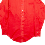 VAN HEUSEN Womens Plain Shirt Red Long Sleeve S