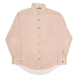 H.I.S Mens Shirt Beige Check Long Sleeve L