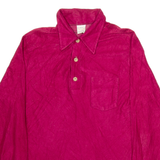 ORO Womens Plain Shirt Red Long Sleeve L