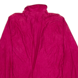 ORO Womens Plain Shirt Red Long Sleeve L