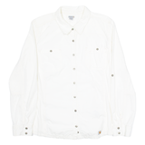 CARHARTT Womens Plain Shirt White Long Sleeve XL