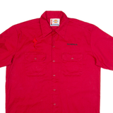 DICKIES Mens Worker Shirt Red L